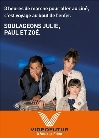 une des affiches de la campagne Videofutur