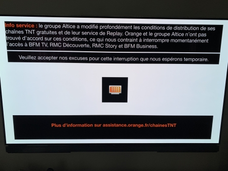 Coupure Altice sur Orange