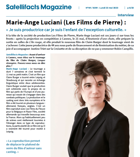 Marie-Ange Luciani / Magazine 141