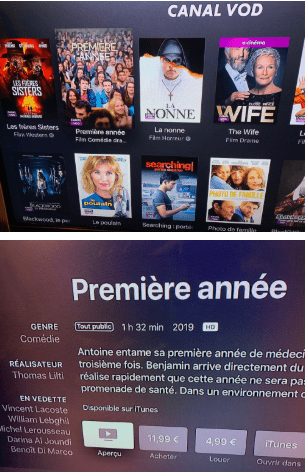 Canal itunes Premiere année