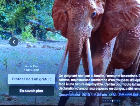 Apple TV : 1 an gratuit