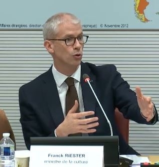 Franck Riester pendant l'audition