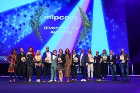 Les lauréats 2024 des MipCom Diversify TV Awards.