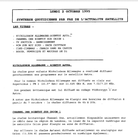 27 ans. Premier numéro