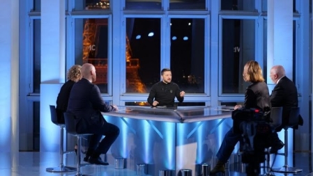 Interview de Volodymyr Zelensky.