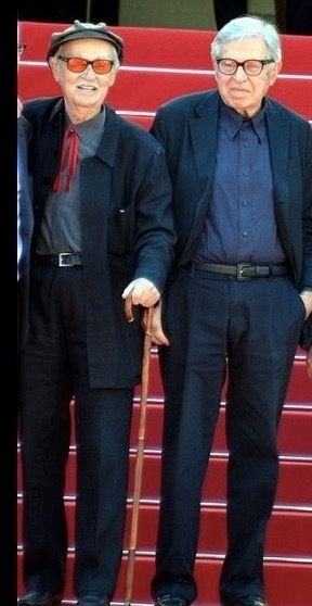 Vittorio (à gauche) et Paolo Taviani au festival de Cannes 2015