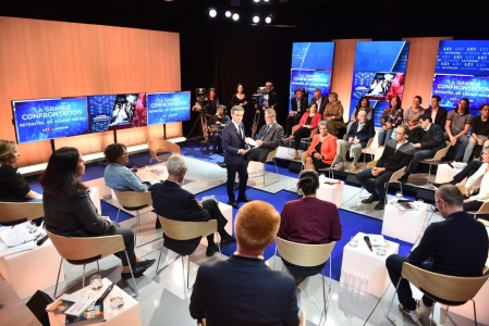 "La grande Confrontation" LCI David Pujadas Jean-Paul Delevoye (octobre 2019)