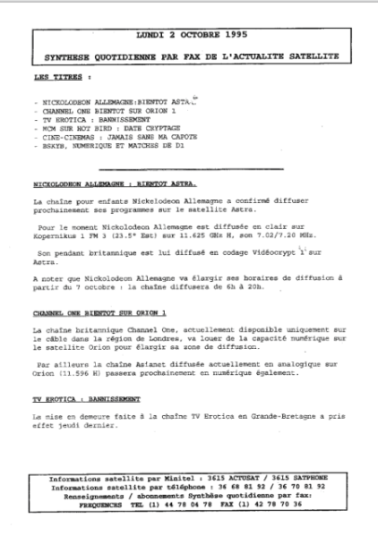 3 premiers numéros page 1