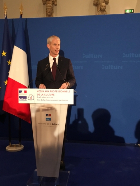 Franck Riester ministre de la Culture voeux 2019