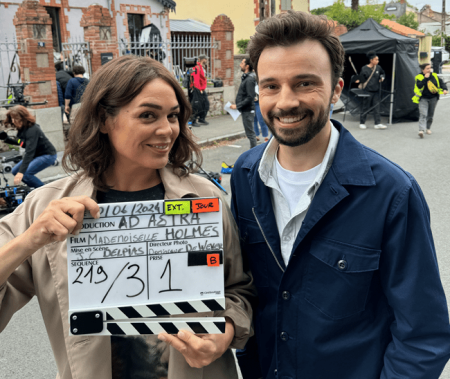 Tournage de la saison 2 de "Mademoiselle Holmes"