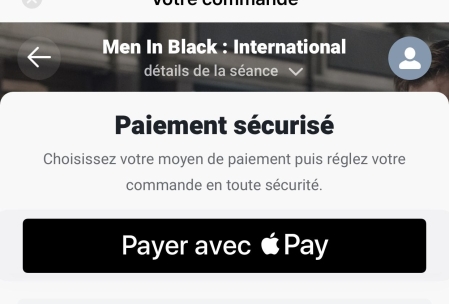 Apple Pay sur Pathé Gaumont