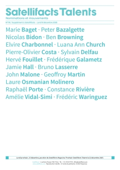 Satellifacts Talents 176 - Lundi 8 décembre 2025 (couverture)