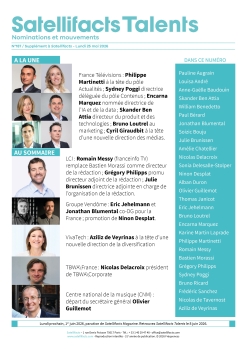 Couverture de Satellifacts Talents 187 du lundi 25 mai 2026